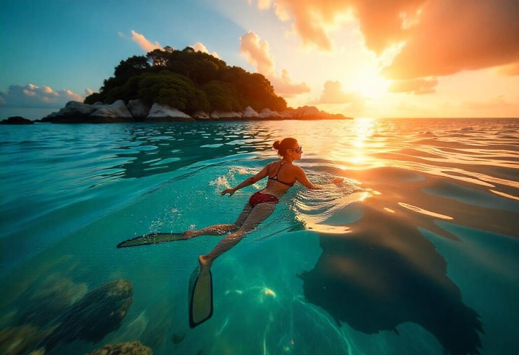 Snorkeling at the Private Offshore Island