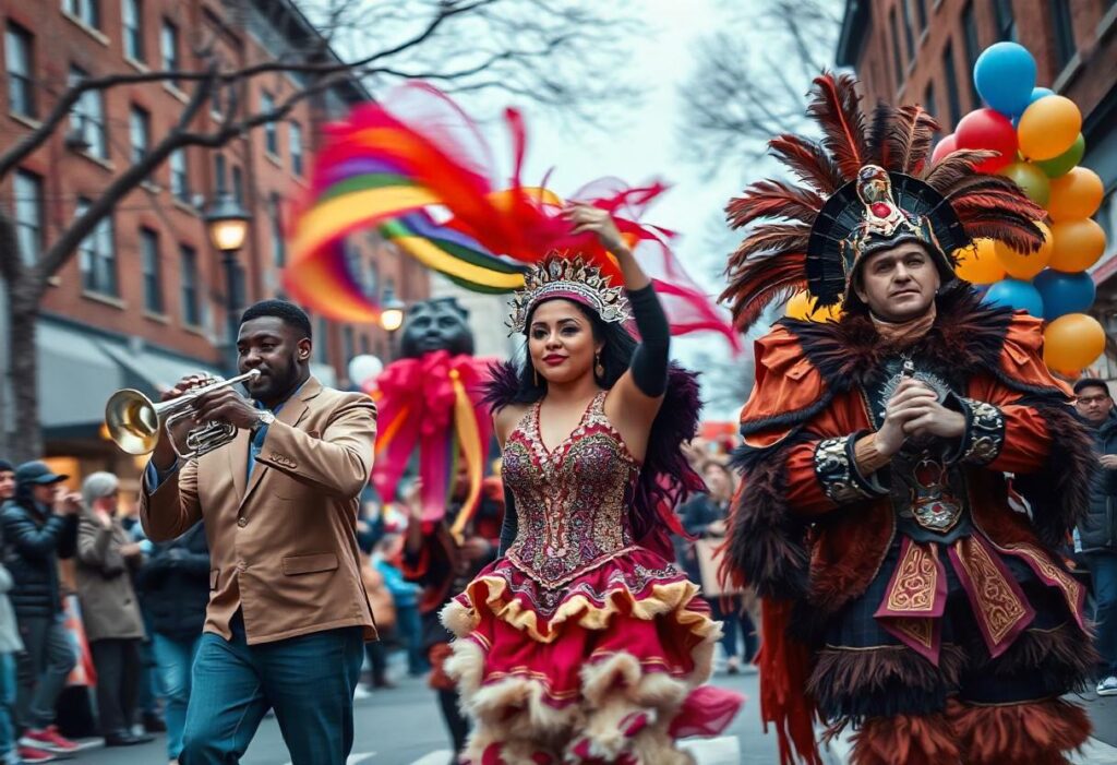 Music and Entertainment in the mummers parade 2025