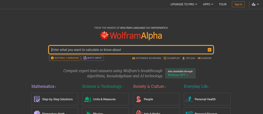 wolfram alpha